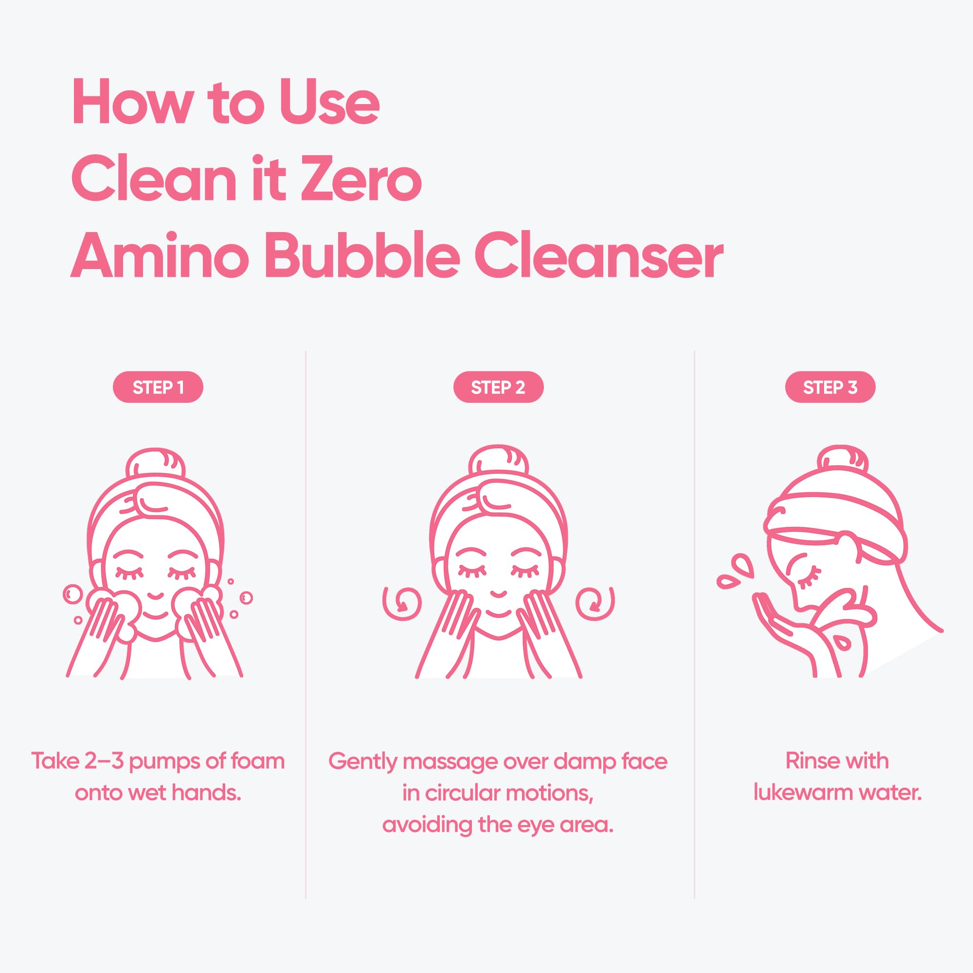 BANILA CO Clean It Zero Amino Bubble Cleanser | pH-Balanced Foaming Facial Cleanser for Sensitive Skin | Daily Moisturizing Face Wash with Hyaluronic Acid & Ceramide (300ml / 10.14 fl. oz) - Image 8