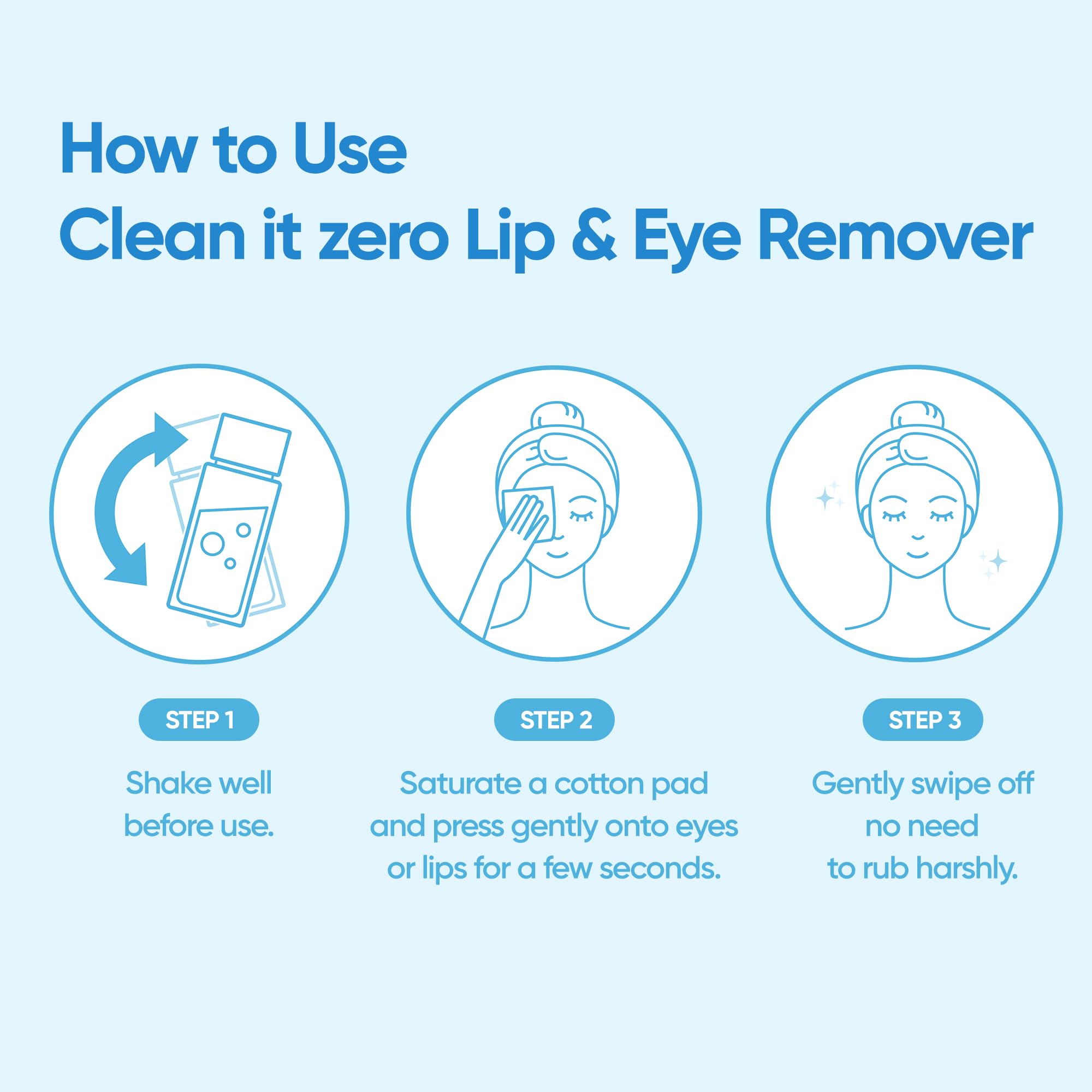 BANILA CO Clean it Zero Lip & Eye Remover | Gentle Bi-Phase Makeup Remover for Waterproof Eye & Lip Makeup | Vegan, Non-Irritating Formula with Coconut & Jojoba Oils (100ml / 3.38 fl.oz) - Image 7