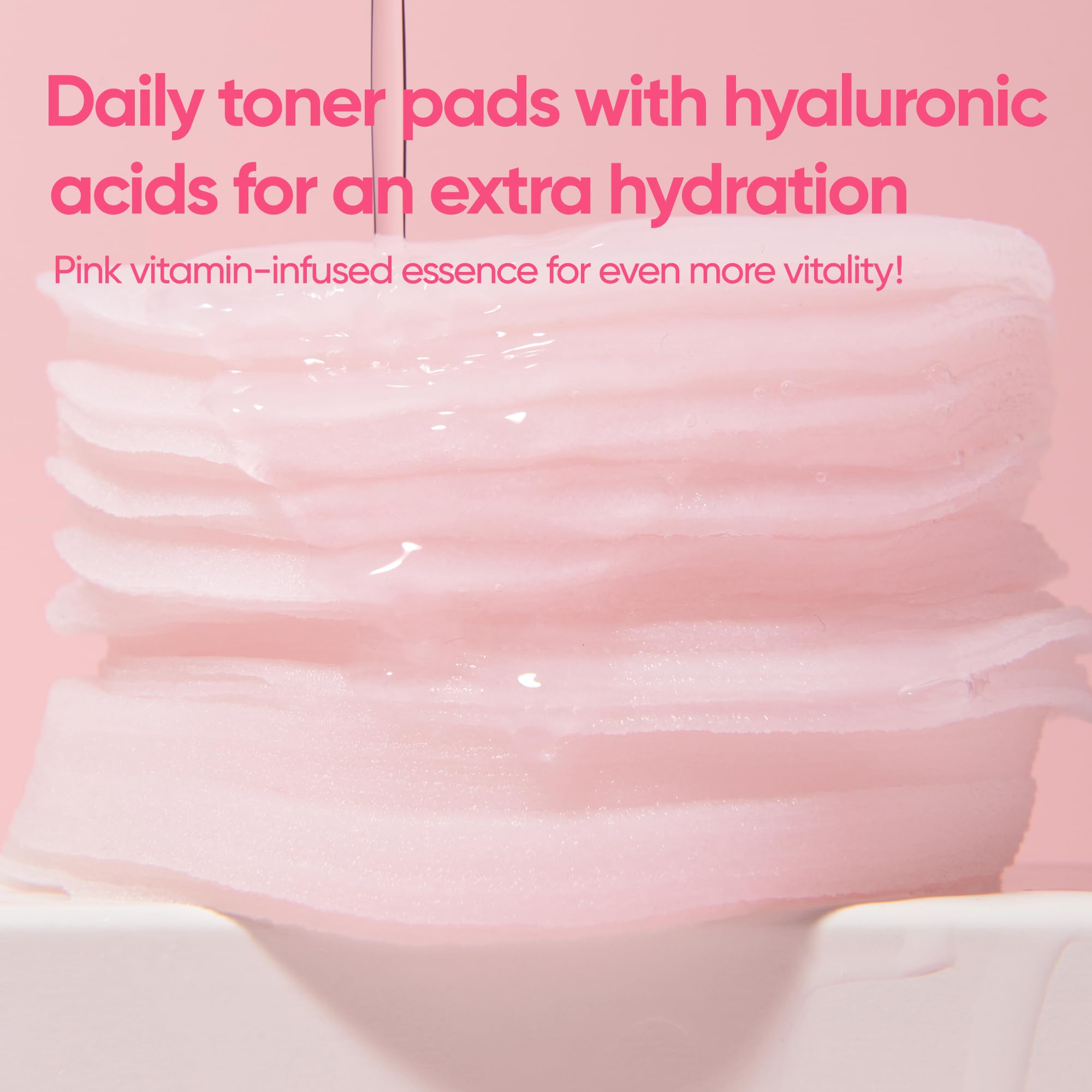 BANILA CO Clean it Zero Pink Hydration Toner Pad | Vegan Korean 3-Layered Pads | Hyaluronic Acids and Vitamin Complex to Moisturize and Soothe Skin | Hypoallergenic, Alcohol Free (70 Pads) - Image 5