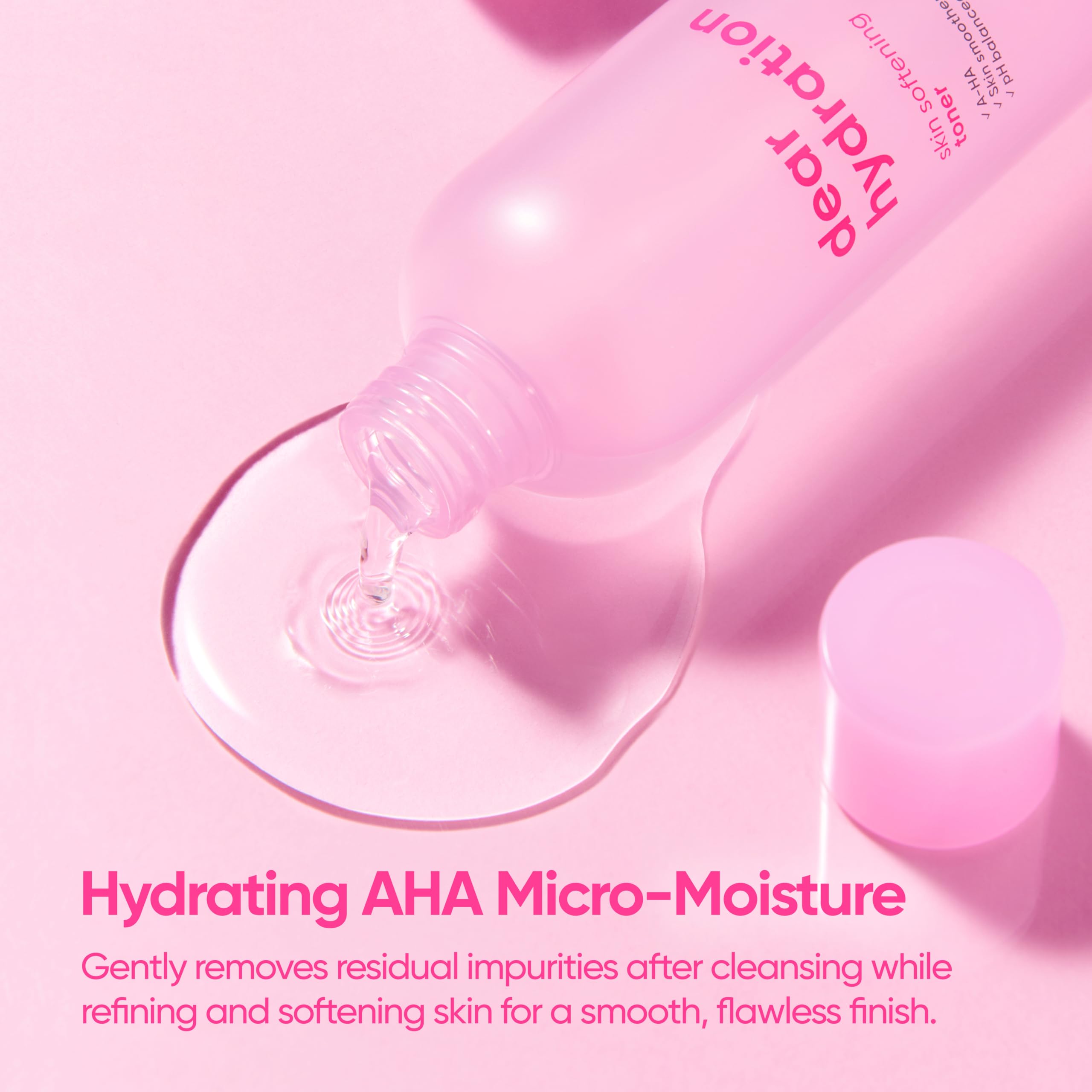 BANILA CO Dear Hydration Skin Softening Toner | Mild pH & Alcohol-Free | Dermatologist Tested | Balances, Hydrates, Gentle Exfoliation Moisturizing Toning Water with AHA (200ml / 6.76 fl oz) - Image 4