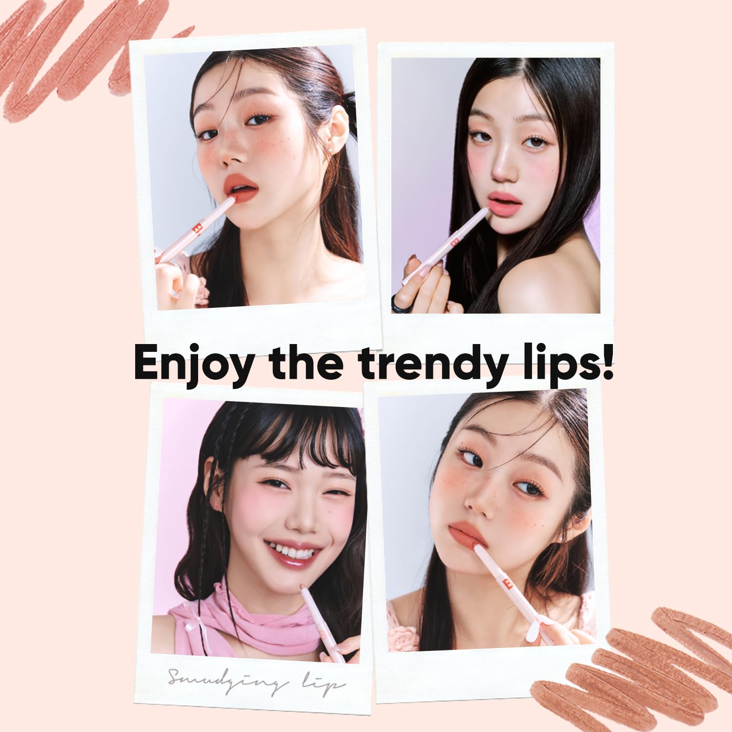 BANILA CO Smudging Lip Pencil | Soft Matte Lip Crayon for Natural & Overlined Lips | Creamy Texture & Long-Lasting Color with Blurring Effect (0.8g / 0.02 oz), BE02 Nude Beige - Image 3