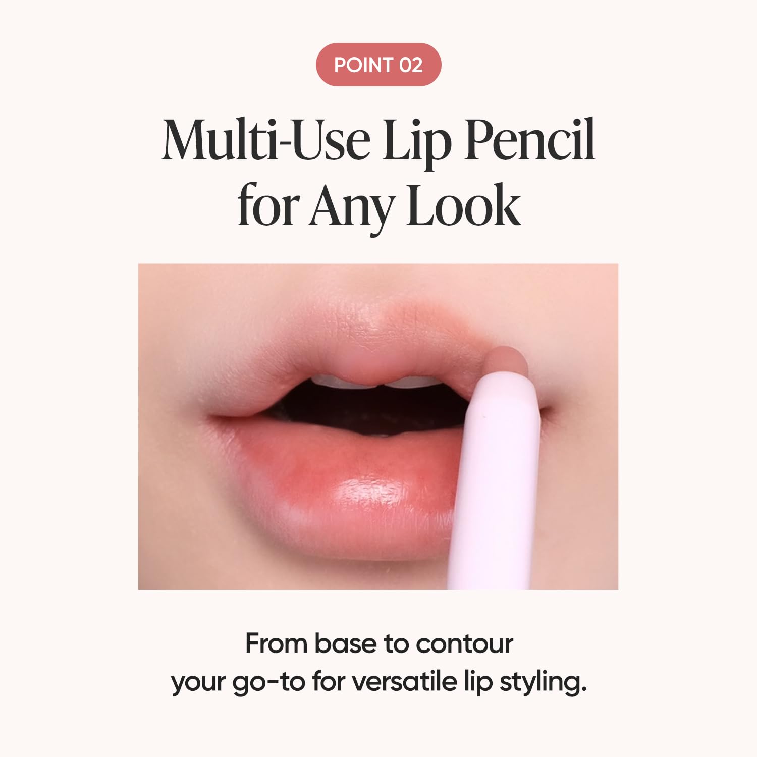 BANILA CO Smudging Lip Pencil | Soft Matte Lip Crayon for Natural & Overlined Lips | Creamy Texture & Long-Lasting Color with Blurring Effect (0.8g / 0.02 oz), BE02 Nude Beige - Image 6