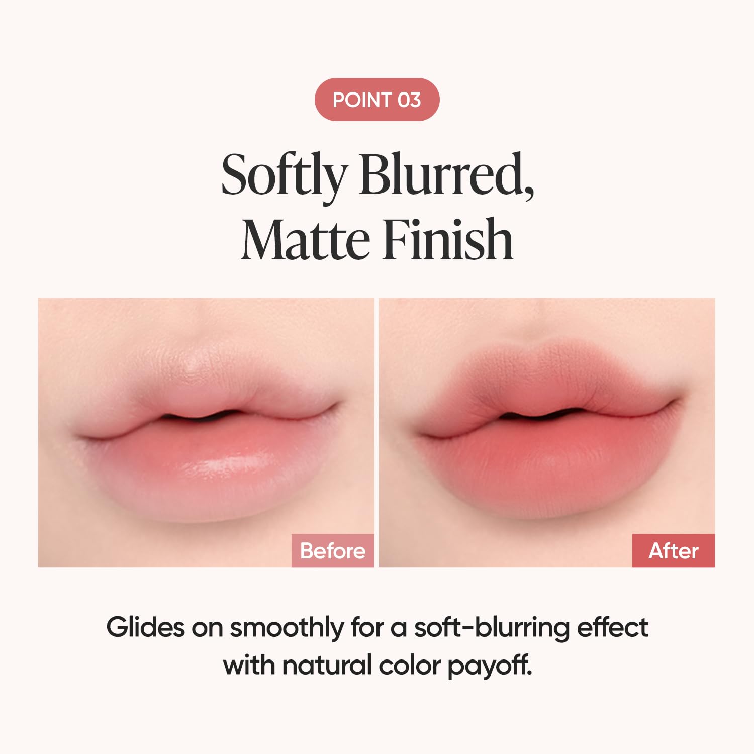 BANILA CO Smudging Lip Pencil | Soft Matte Lip Crayon for Natural & Overlined Lips | Creamy Texture & Long-Lasting Color with Blurring Effect (0.8g / 0.02 oz), BE02 Nude Beige - Image 7